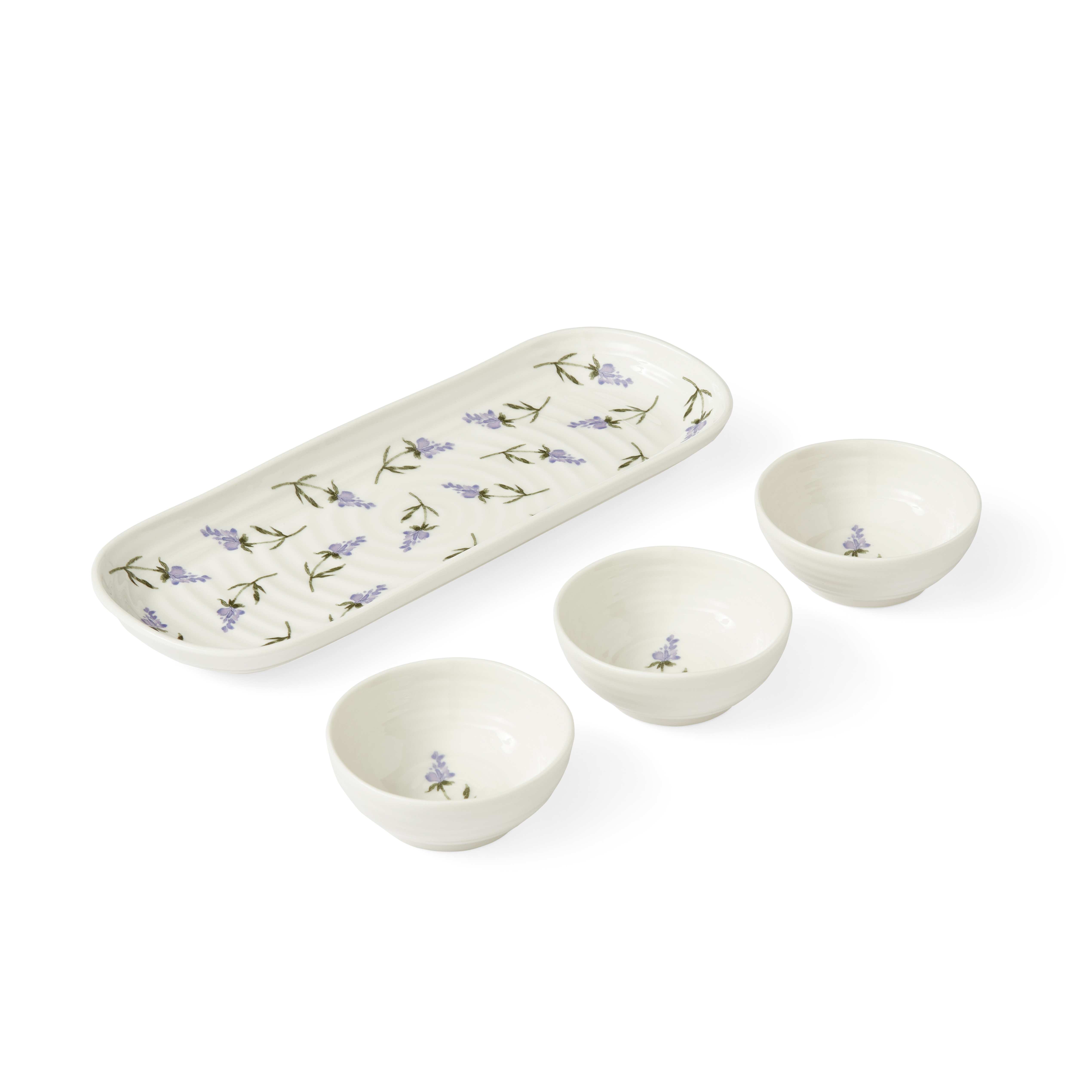 Sophie Conran Lavandula 4 Piece Bowl & Tray Set image number null